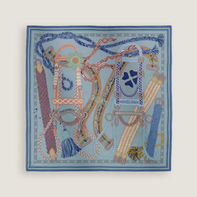 HERMES シルクスカーフ カレ70 ブリッド・ドゥ・ガラ・バンダナ カレ-70-《ブリッド・ガラ・